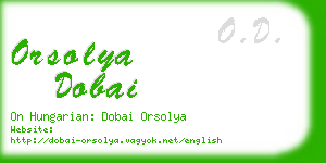 orsolya dobai business card